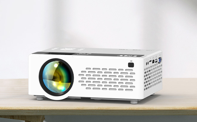 TMY Mini Projector with Screen Compatible with TV Stick