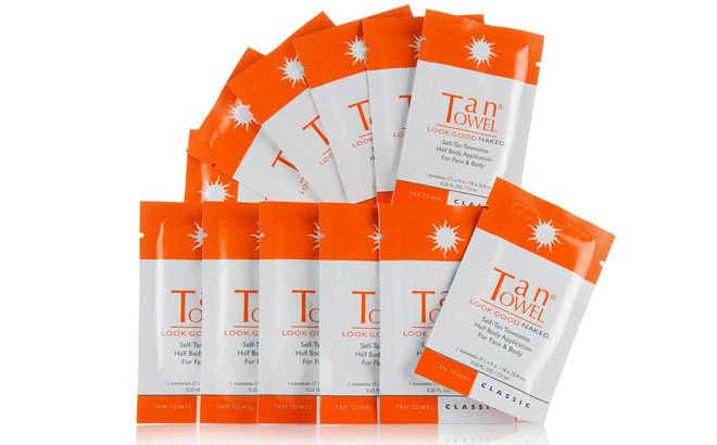 TanTowel Half Body Classic Towelettes 12 Pack