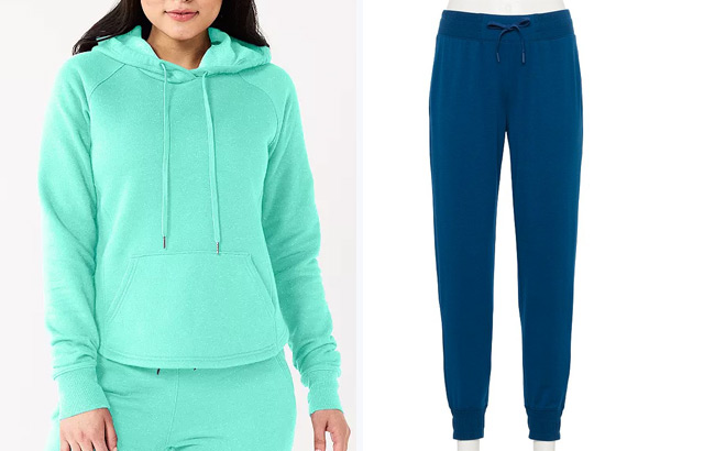 Tek Gear Womens Ultrasoft Fleece Hoodie and Tek Gear Womens French Terry Joggers Tek Gear Womens Ultrasoft Fleece Hoodie and Tek Gear Womens French Terry Joggers