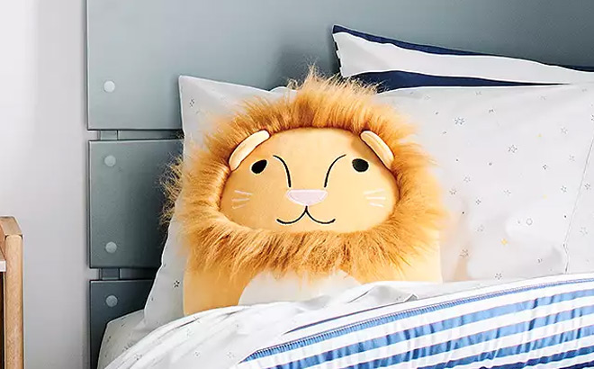 The Big One Kids Lion Squishy Critter Pillow