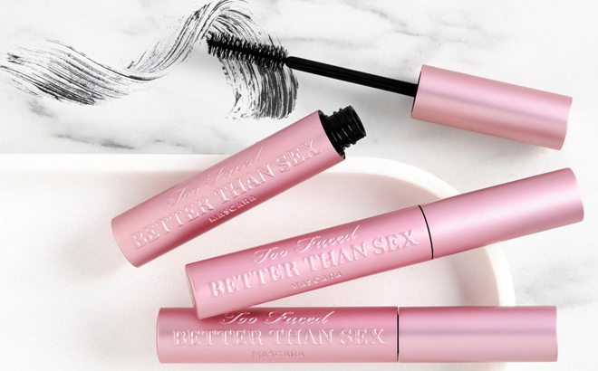 Three Tubes of Too Faced Better Than Sex Mascara
