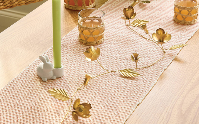 Threshold Easter Gold Metal Botanical Garland