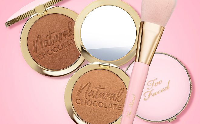 Too Faced Chocolate Soleil Natural Bronzer Duo Brush
