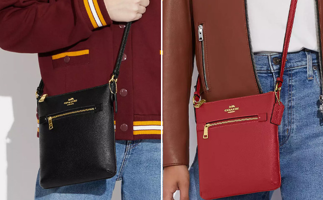 Two Coach Mini Rowan File Bags