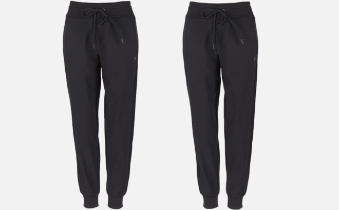 Two Hurley Womens Joggers in Black