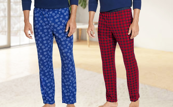 Two Men Wearing Jockey Pajama Pants