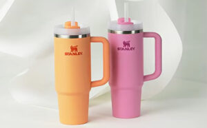 Two NEW Stanley Tumbler Nectarine and Peony Colors