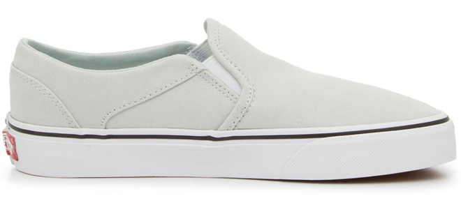 VANS Womens Asher Slip On Sneaker Pale Aqua