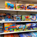 Various Nerf Products on Shelves