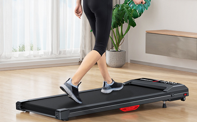 Walking Pad Under Desk Treadmill in Use Walking Pad Under Desk Treadmill in Use
