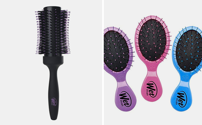 Wet Brush MultiPack Squirt Detangler Hair Brushes 3 Pack