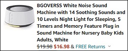 White Noise Machine Checkout