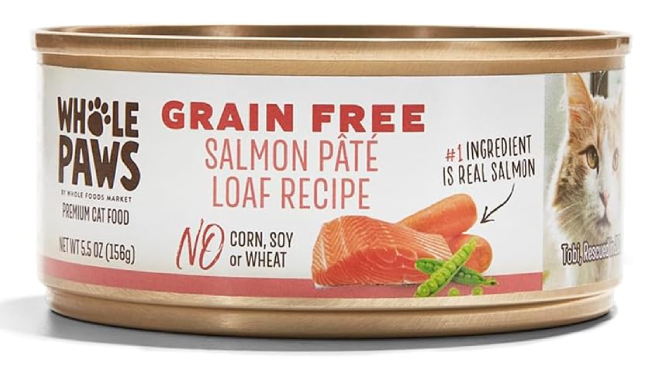 Whole Paws Grain Free Salmon Pate Wet Cat Food