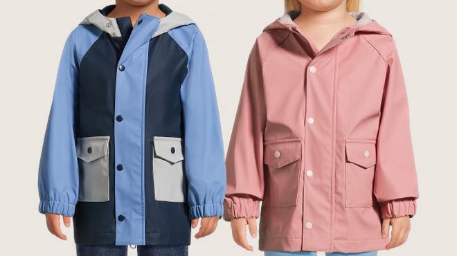 Wonder Nation Toddler Rain Jackets in Two Colors Wonder Nation Toddler Rain Jackets in Two Colors