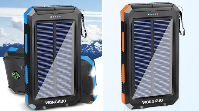 Wongkuo Solar Charger Power Banks in Two Colors