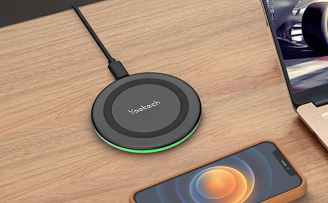 Yootech Wireless Charger on the Table