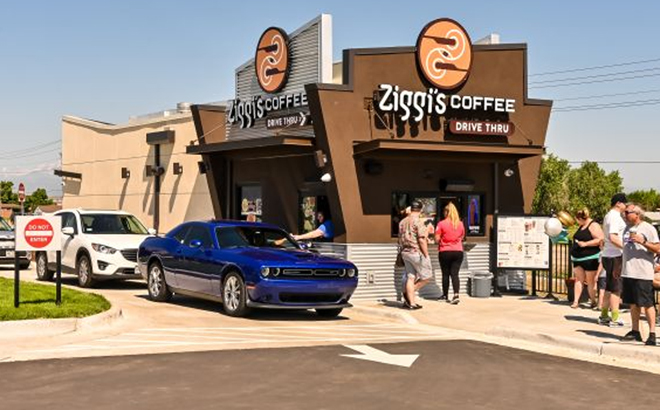 Ziggis Coffee Storefront and Drivethru