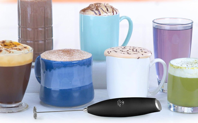 Zulay Kitchen Milk Frother Wand Drink Mixer Zulay Kitchen Milk Frother Wand Drink Mixer