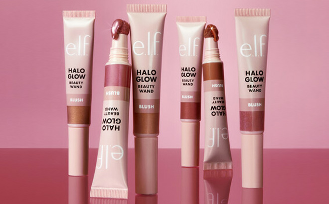 e l f Halo Glow Blush Beauty Wand Liquid Blush Wand For Radiant