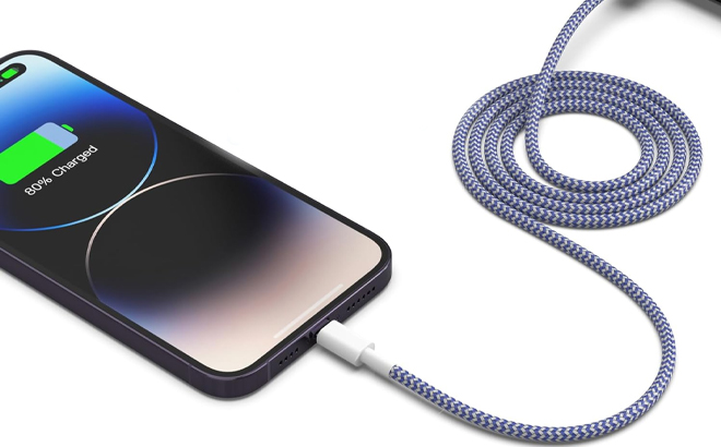 iPhone Charger Lightning Cable Charging a Phone iPhone Charger Lightning Cable Charging a Phone