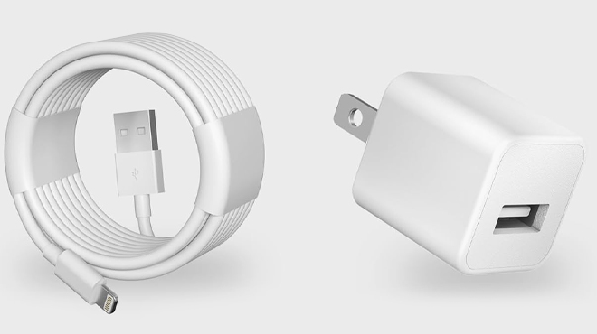 iPhone Charging Cords with Wall Charger Travel Plug Adapter