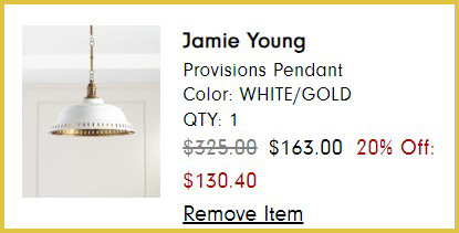 Jamie Young Provisions Pendant