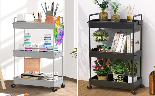 3 Tier Rolling Storage Carts