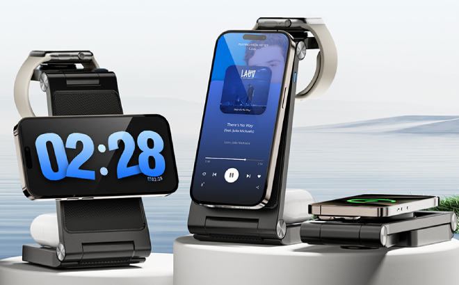 3 in 1 Wireless Charging Station for Apple Products