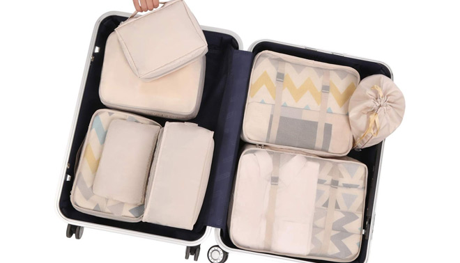 8 Piece Luggage Packing Cubes Set