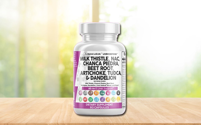 A Bottle of Nutraceuticals All in 1 Liver Support Supplement