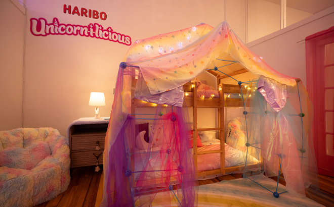 A Kids Bedroom in the Haribo Unicorn Themed Retreat