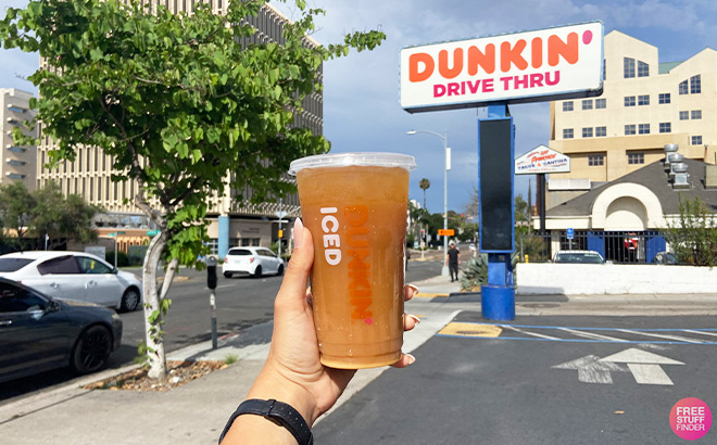 A Person Holding Dunkin Cold Brew