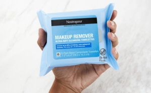A Person Holding Neutrogena Makeup Remover Cleansing Towelettes