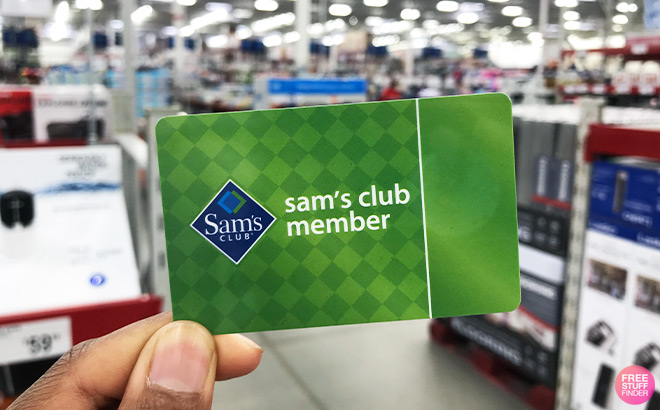 A Person Holding a Sams Club Card A Person Holding a Sams Club Card