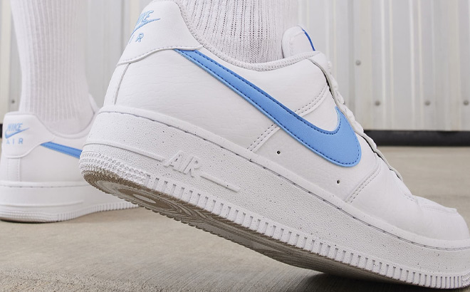 A Person Wearing Nike Air Force 1 07 Next Nature Womens Shoes A Person Wearing Nike Air Force 1 07 Next Nature Womens Shoes