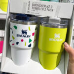 A Woman Holding Stanley Stainless Steel H2.0 Flowstate Quencher Tumblers 2-Pack