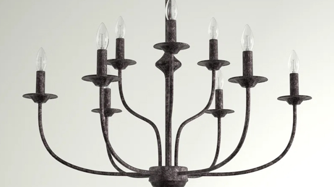 Three Posts 9 Light Dimmable Chandelier