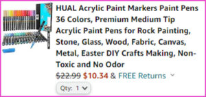 Acrylic Paint Markers at Checkout
