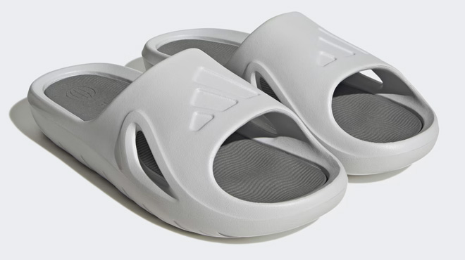 Adidas Adicane Slides on Gray Backgroundf