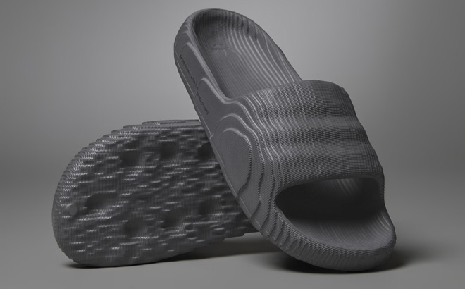Adidas Adilette 22 Slides on Gray Background