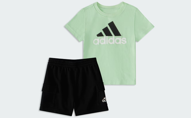 Adidas Baby Boys FT Cargo Shorts 2 Piece Set