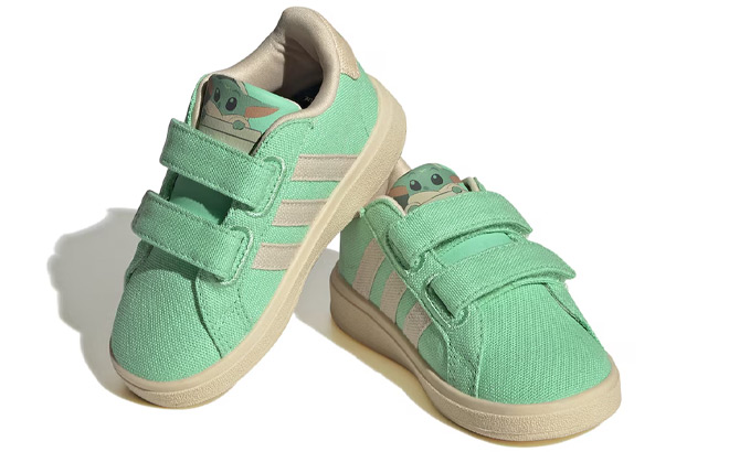 Adidas Grand Court Grogu Cloudfoam Toddler Sneakers