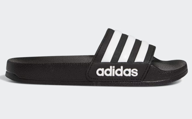 Adidas Kids Slides in Black