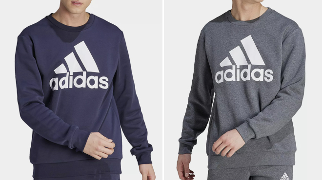 Adidas Mens Essentials Fleece Big Logo Sweatshirts