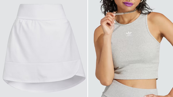 Adidas Womens Frill Skorts and Tank Top