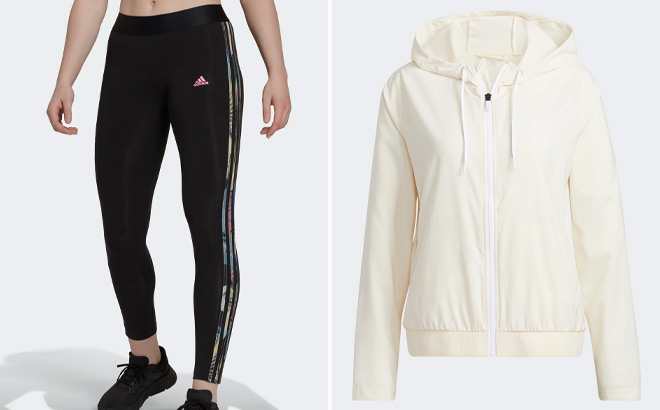 Adidas Womens Loungewear 3 Stripes Leggings and Adidas Womens Branded Layer Adidas Womens Loungewear 3 Stripes Leggings and Adidas Womens Branded Layer