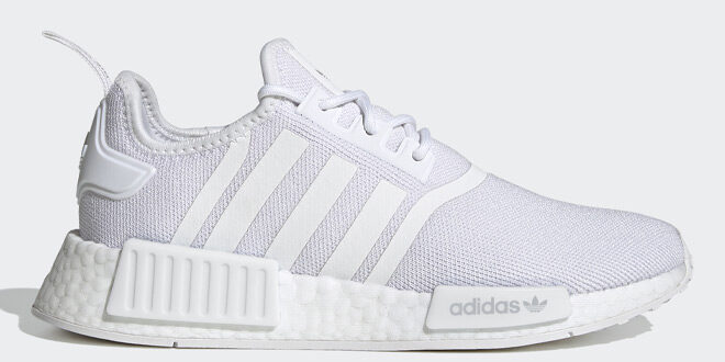 Adidas Womens NMD R1 Shoes in Cloud White Color