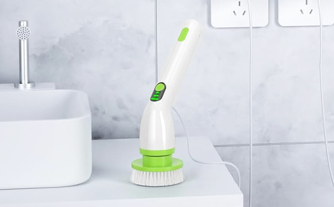 Afoddon Electric Spin Scrubber Cordless Power Shower Bathroom Scrub Brush