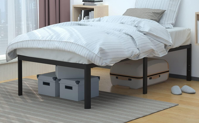 Amazon Basics Non Slip Bed Frame with Steel Slats