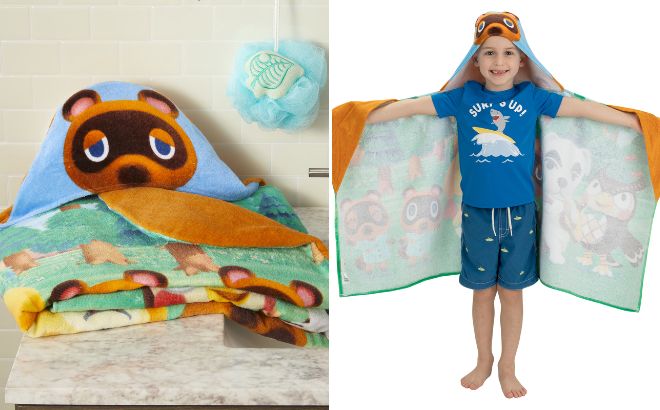 Animal Crossing Kids Hooded Towel